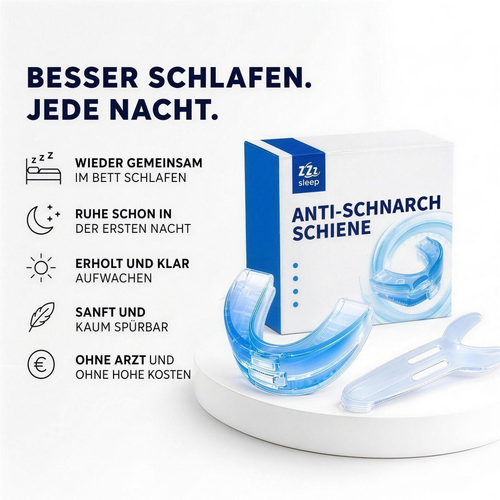 Selegance Anti-Schnarch-Schiene – 2er-Set mit Aufbewahrungsbox