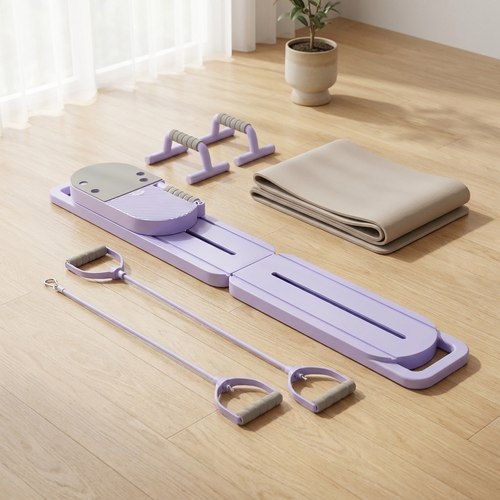 Selegance Pilates Board mit Widerstandsbändern, Push-up-Griffen und Matte