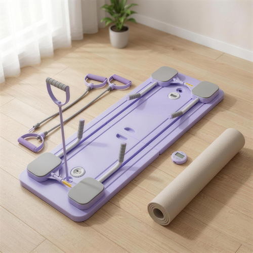 Selegance Pilates Board – 5-in-1 Set mit Widerstandsbändern, Push-up-Griffen, Timer und Matte