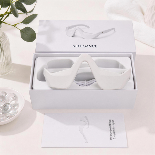 Selegance LumiEyes Verpackung mit Bedienungsanleitung